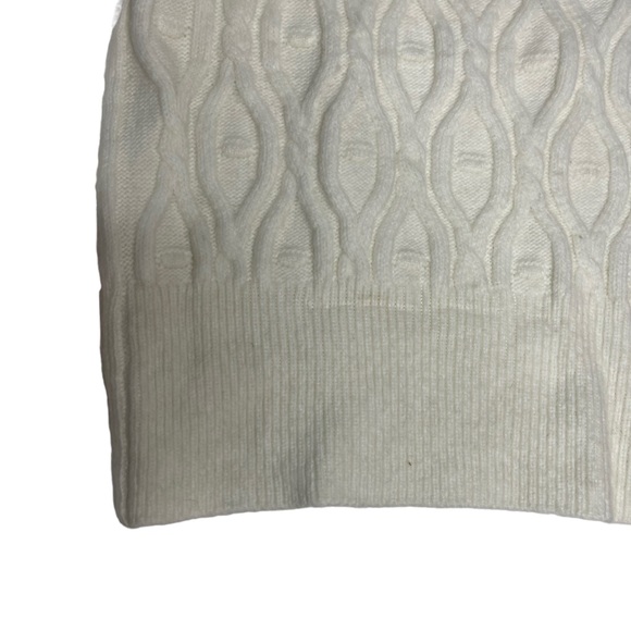 NWT Anthropologie White Ruffled Knit Puff Sleeve Sweater xs - Picture 10 of 14